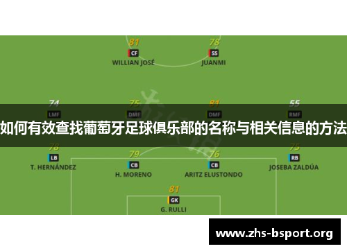 如何有效查找葡萄牙足球俱乐部的名称与相关信息的方法